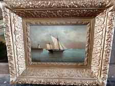 Huile sur panneau signé par Jean Launois  ( 1898-1942) représentant un voilier