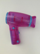Hair Dryer Toy For Kids For Doll Role Playing Purple Glitter