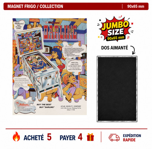 Magnet frigo darling 90x65 - magnet, mm