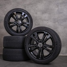 Mercedes Classe E pneus hiver 18 pouces W212 S212 Jantes A2124015702 noir brilla