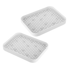  Lot de 2 bacs à litière pour cage à lapin - Toilettes d'intérieur pour