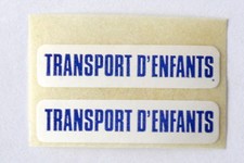 NOREV ANCIEN AUTOCOLLANT TRANSPORT D'ENFANTS