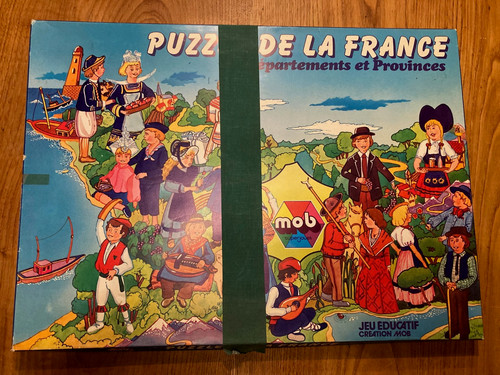 Jeu ancien puzzle - de, france