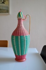 ANCIENNE GRANDE BOUTEILLE SCOUBIDOU VIRESA AMPHORE CARAFE 40 CM DAME JEANNE