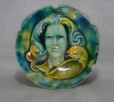 1950 Ceramic Round Plate Woman with the Bird Furniture Decor Direct Manufacturer 10