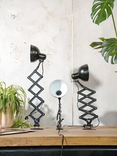 Kaiser Idell 6718 Scissors Lamp 1930, Black restored Bauhaus Wall light Antique