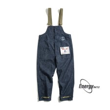 Vintage Men's Deck Straight Leg Overalls Denim Strap Pants Salopette Jumpsuit