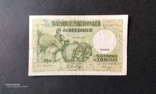 Billet De Banque : 50fr Belge《 10 Belga 》en Très Bon État Aucun Epinglage 