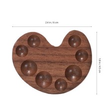 Palettes à aquarelle en bois boîtier de stockage de pigments en bois