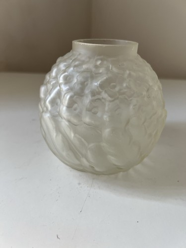 Vase boule verre moulé - vase,