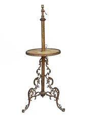Pied de lampe formant table de fumeur style Napoléon III bronze et marbre