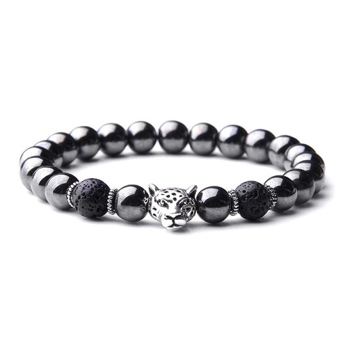 Bracelet perles hématite - de,