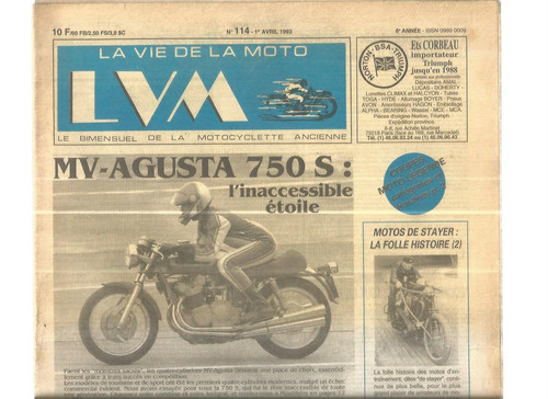Vie moto n 114 - n°114, mv