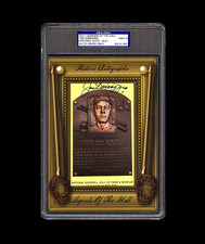 Joe DiMaggio Signed HOF Plaque Postcard Limited Number 8/27 PSA/DNA AUTO X-Large