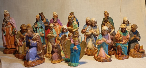Lot anciens santons - anciens,