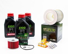 Kit Révision Filtres Bougies pour YAMAHA FZ 750 de 1985 à 1986 MOTUL 5100 10W40 