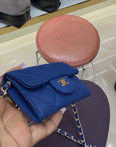 Chanel porte cartes cuir - chanel, porte-cartes