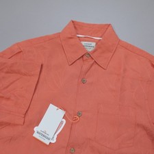 Quicksilver Waterman Apricot Island Jungle Woven Short Sleeve Shirt Comfort Fit