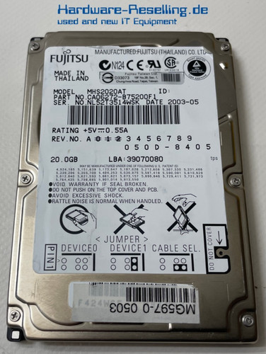 Fujitsu mhs2040at disque dur - disque,