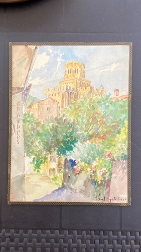 Ancienne aquarelle paul - ancienne,