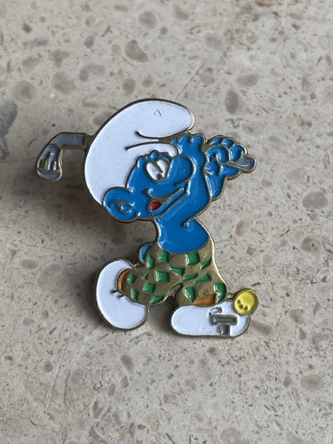 Pin schtroumpf golfeur - pin’s,