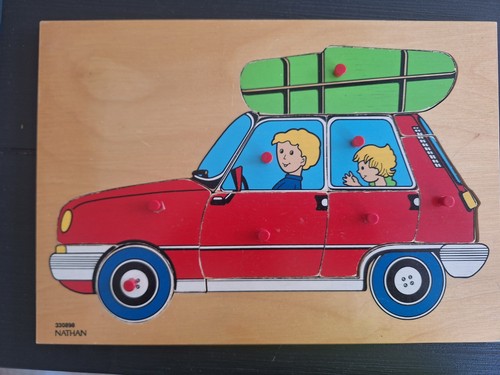 Puzzle véhicule bois - r5,