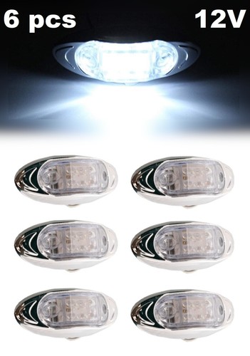 12v led blanc - 6x,