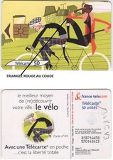 F1308C-V3 50u GAME CARD THE CITY THE BIKE 4/4 RED TRIANGLE FRONT GEM2 CHIP