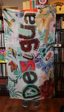 Desigual Panu Carry Scarf Wrap Pareo Beach Large logo NEW NWT (bin120)