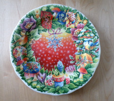 SUPERB 2011 CHRISTMAS PLATE IN GIEN FAIENCE VGC