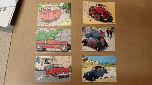 Tintin lot cartes postales - tintin,
