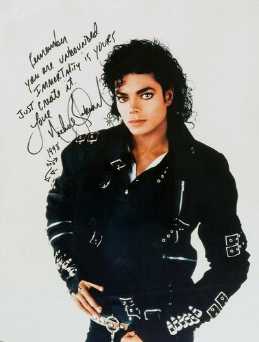 Michael jackson autographe - michael,