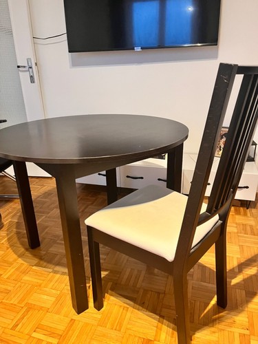 Table manger ronde noir de - ronde,