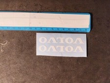 2 Glossy White Vinyl Stickers Volvo Logo Tuning Car Motorcycle Home Office 