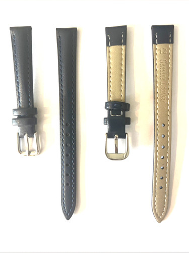 Bracelet montre cuir bleu - bracelet,