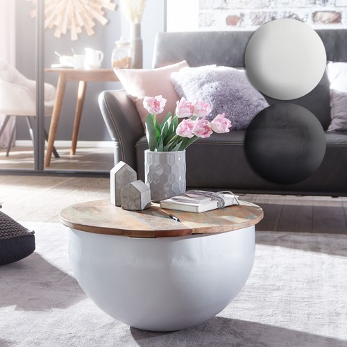 Finebuy table basse - basse, bois