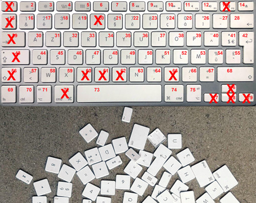 Touche clavier sans fil apple - fil,