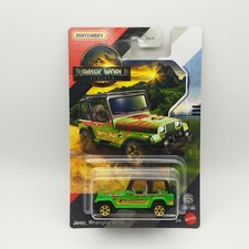 Matchbox Jeep Wrangler #18 – Jurassic Park Rebirth 2025 Miniature – 1:64 - Neuf