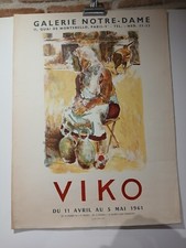 Affiche exposition 1961 de VIKO (Victor Konsens 1915/1998)