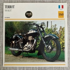 Terrot 500 RGST Touring 1949 France Edito Service Atlas Motorcycle Card