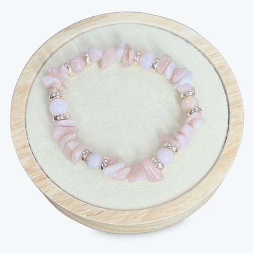 Bracelet opale rose perles - opale,
