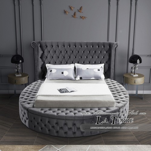 Lit rond double - lit, conteneur