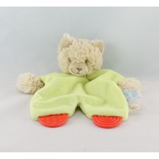 Doudou plat chat vert tifoo