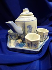 ASIAN CONTEMPORARY PORCELAIN SET 6 PIECES, DECO, DINETTE.. REF 5912.