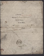 Letters to the Marquis of Vence Postmarks Le Grand Réferendaire Longjumeau