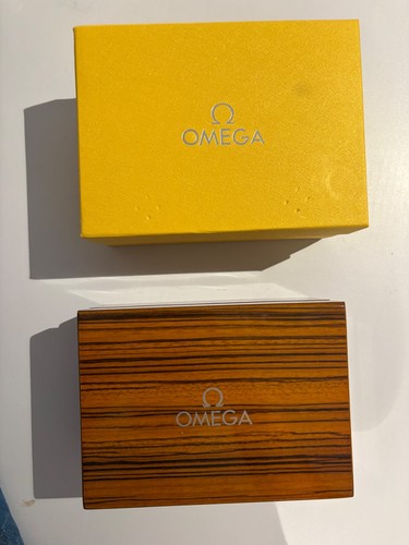 Boîte omega bois brillant - boîte,