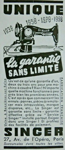 Publicité presse 1939 - publicitÉ, de