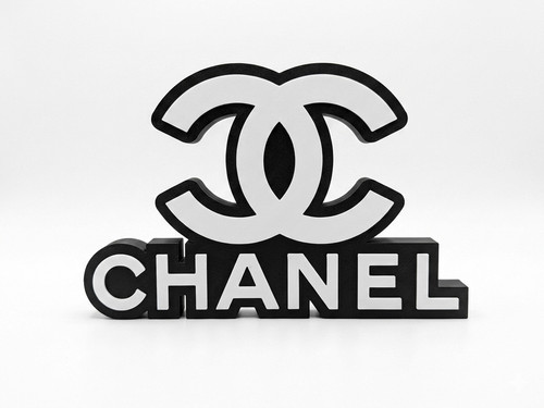 Logo chanel noir blanc - noir,
