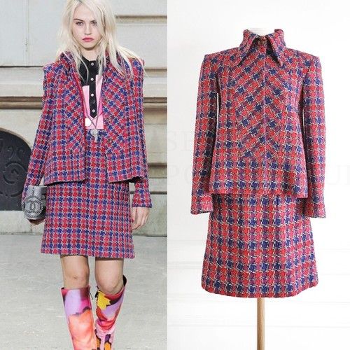 Veste jupe tweed - veste, et