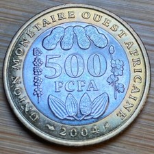 TRÈS BELLE PIECE DE 500  FRANCS AFRIQUE DE L’OUEST 2004  (1219)